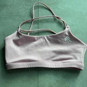 Oner Active Pink Cross Strappy Back Sports Bra